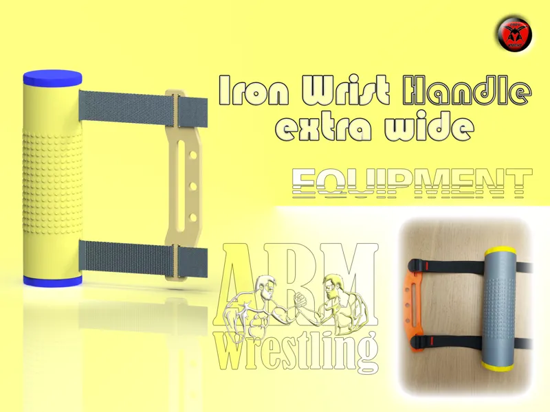 Armwrestling Iron Wrist Handle Extra Wide