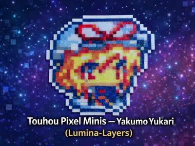 Touhou Pixel Minis – Yakumo Yukari (Lumina-Layers)