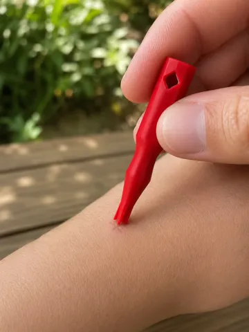 Llavero: Bite Press – Cross-Tip Itch Relief Keychain Tool — vista de referencia 2