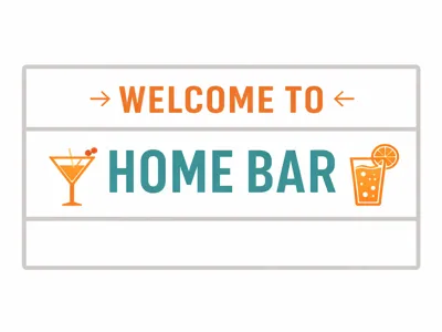 welcome to my home bar light box