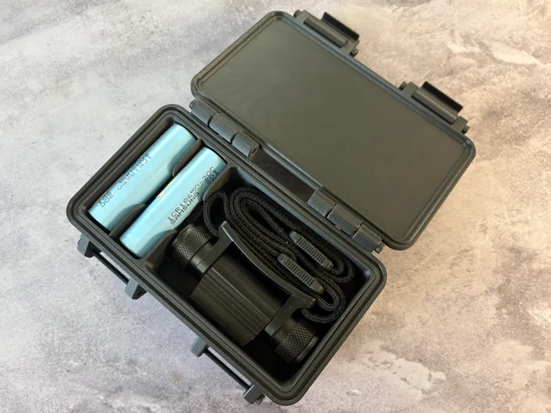 Rugged 18650 Cell Headlamp Case