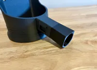 Threaded scoop to PVC pipe adapter
