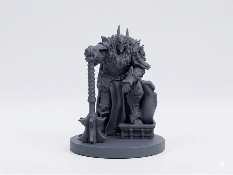 Doomguard Overlord – Dark Fantasy Knight Miniature