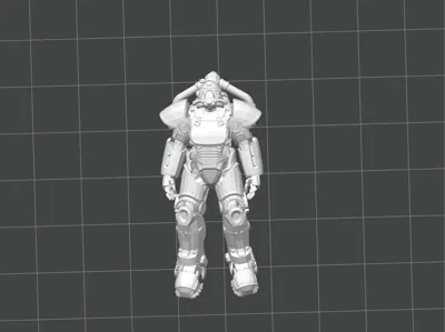 Fallout T-51 Jetpack 48mm scale