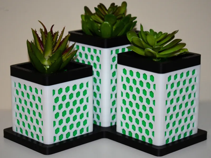 Modern 3-in-1 Plant Pot (no AMS)