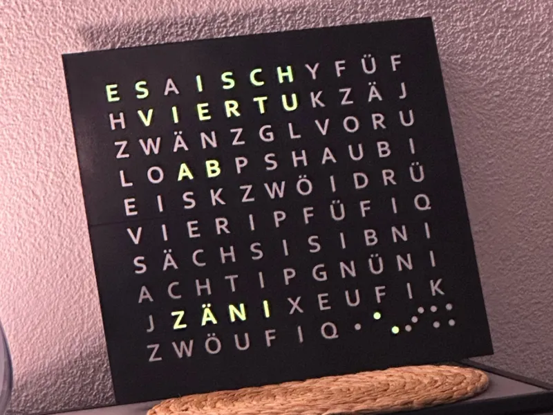 Wortuhr Bärndütsch