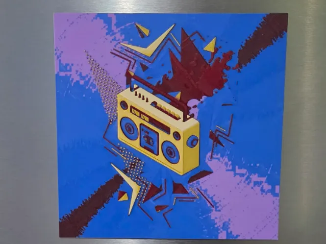 Retro Boombox HueForge