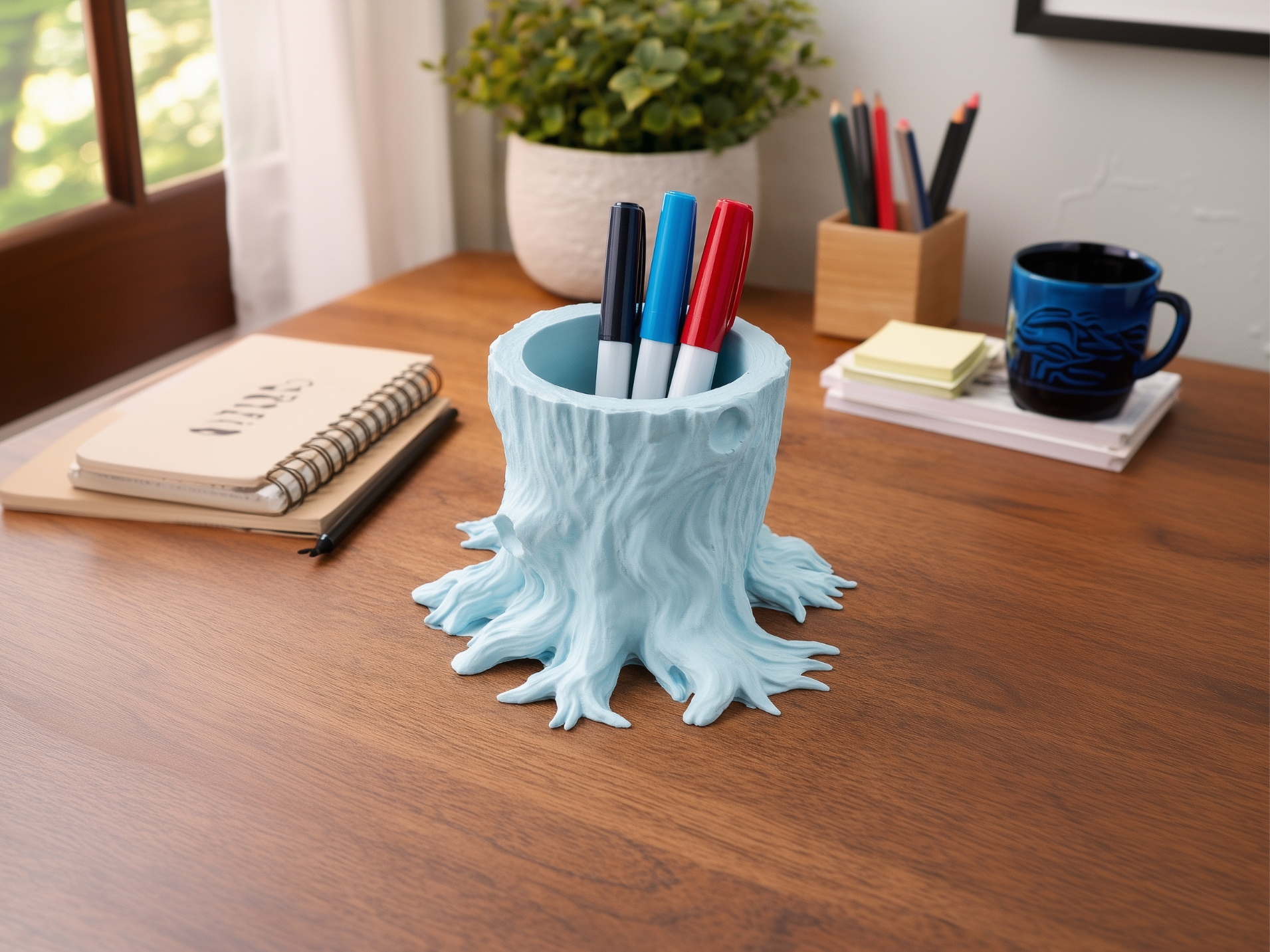 Tree Stump - Desk Organizer