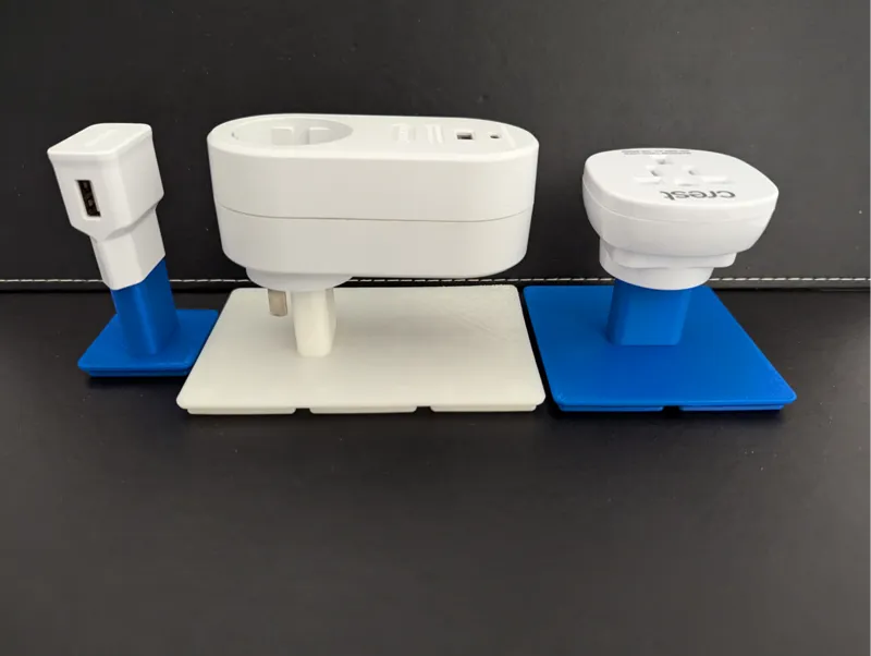 Gridfinity Power Adaptor Holder EU US AU