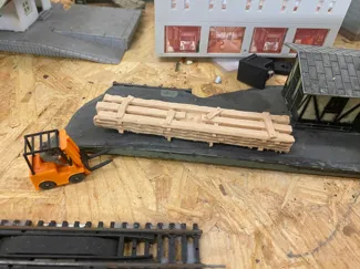Holzladung Holz Modellbau Stückgut TT H0 N