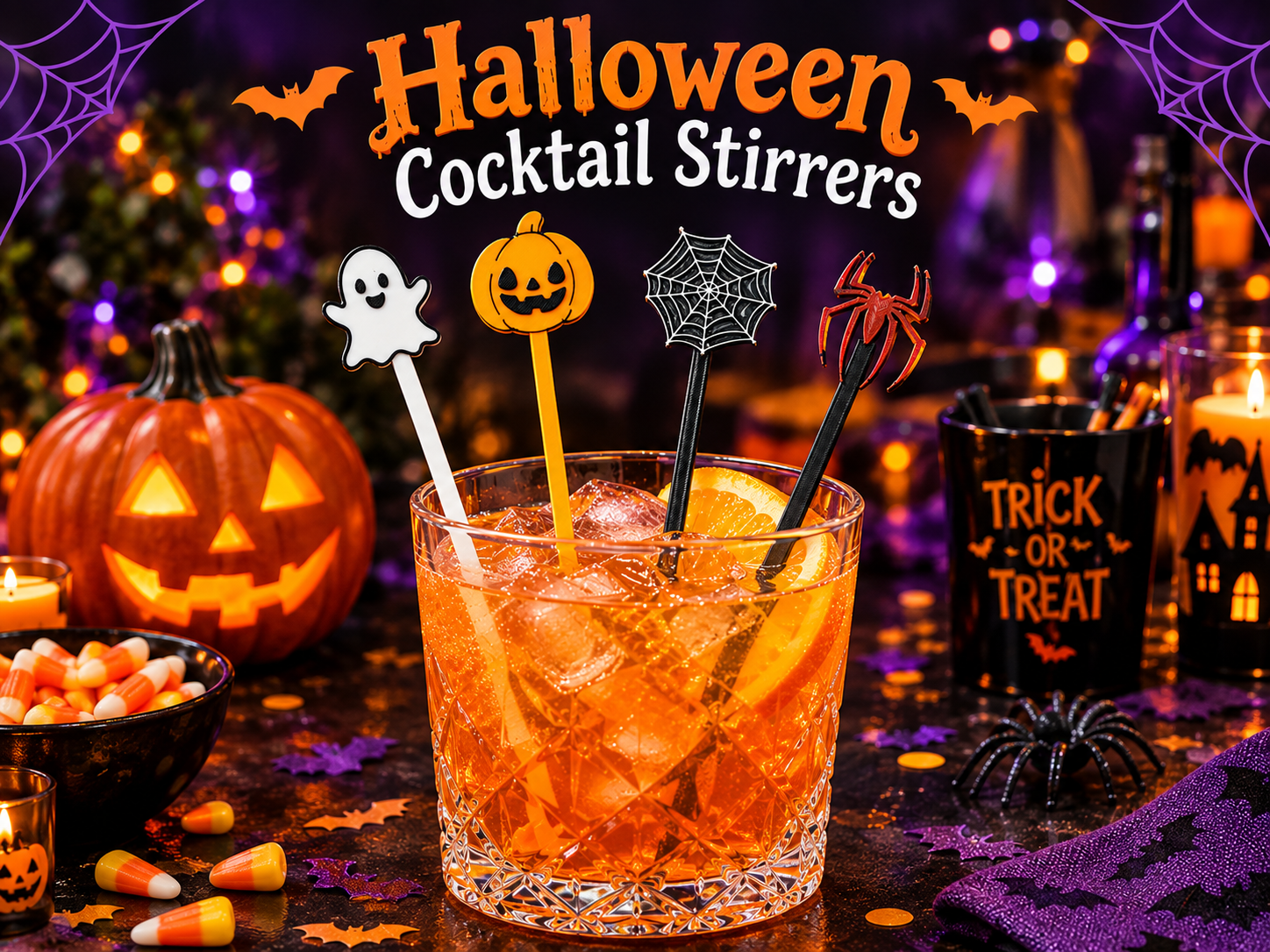 Halloween cocktail stirrers 3D model