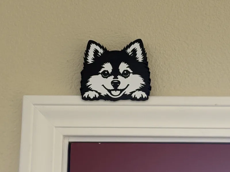 Pomsky Door Topper