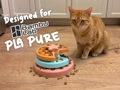 Treat Time! Spinning Cat Treat Puzzle