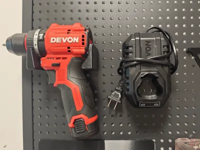 Dayou 5209 Cordless Drill Pegboard Holder / Charger Wall Mount