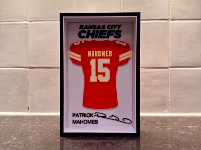 Patrick Mahomes- Kansas City Chiefs - Jersey Frame