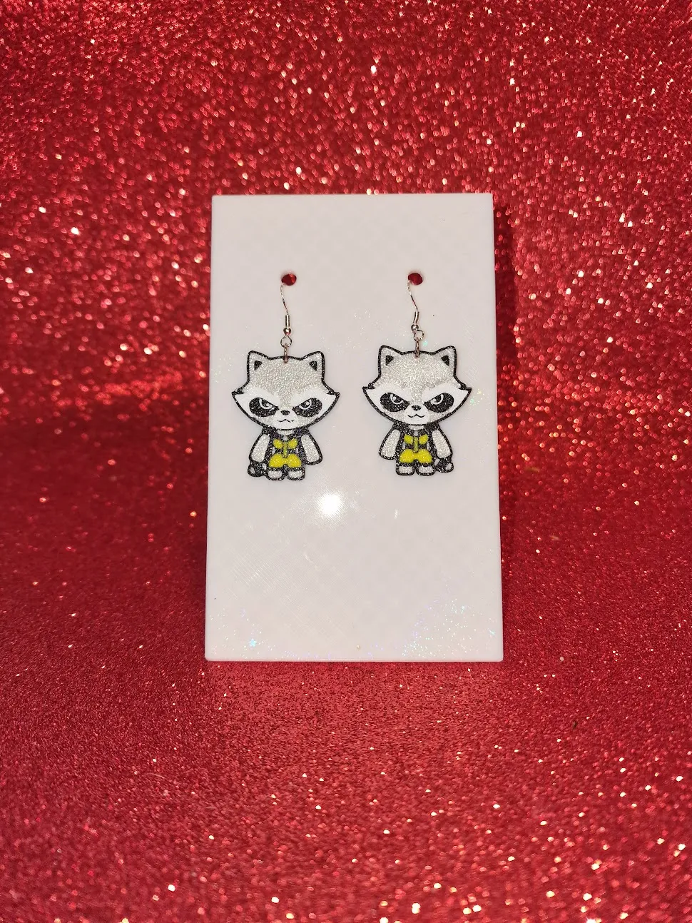 Rocket earrings view 2