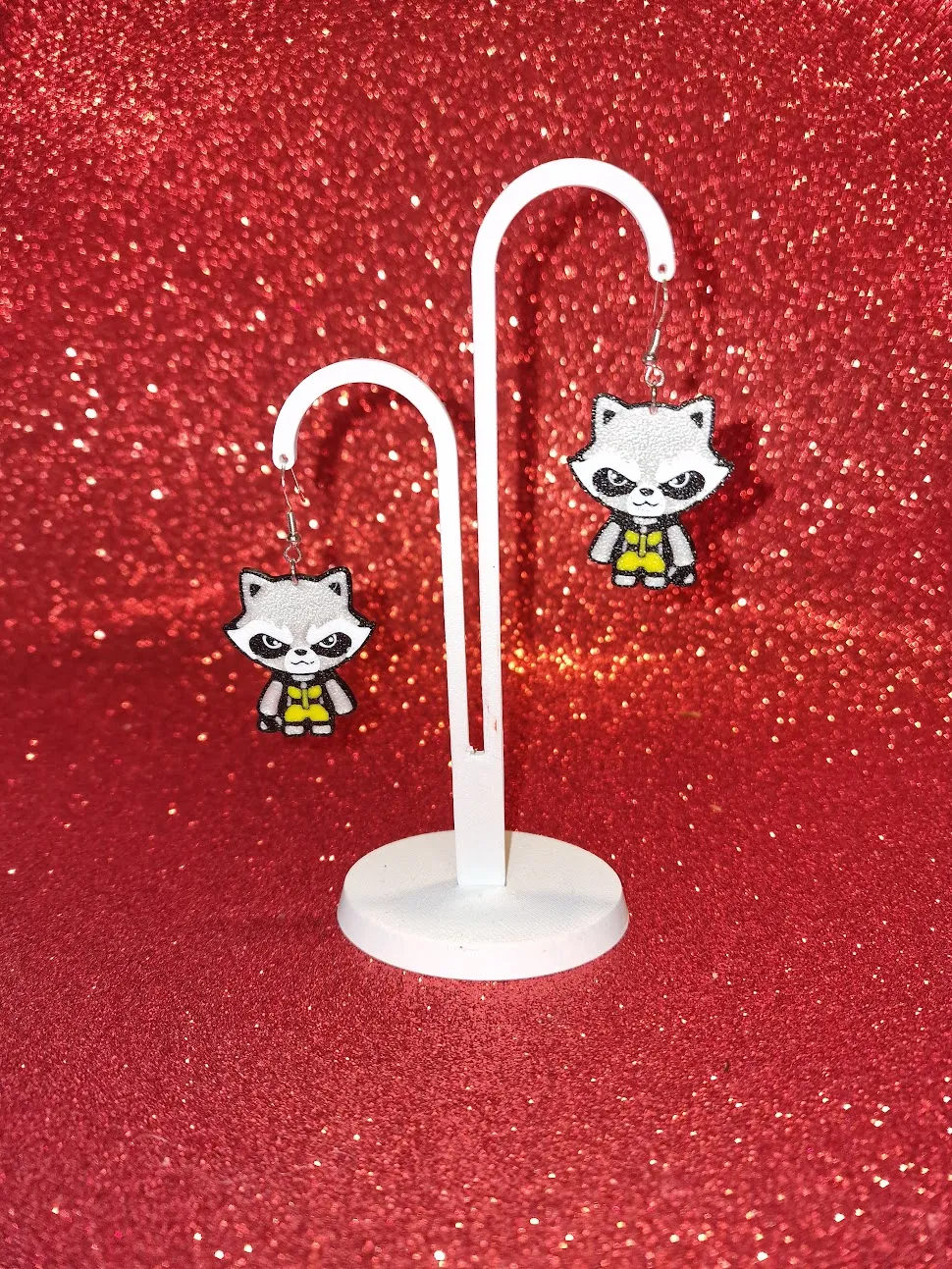 Rocket earrings view 3