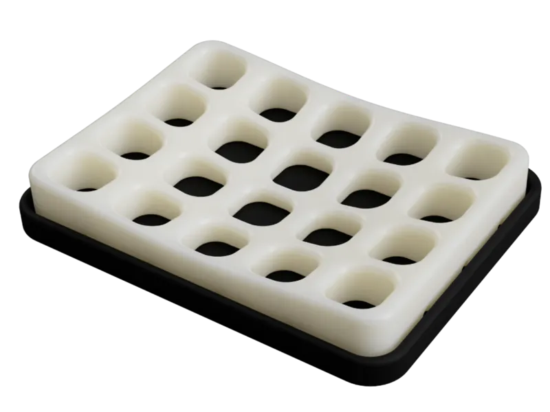 Curved Soap & Sponge Tray
