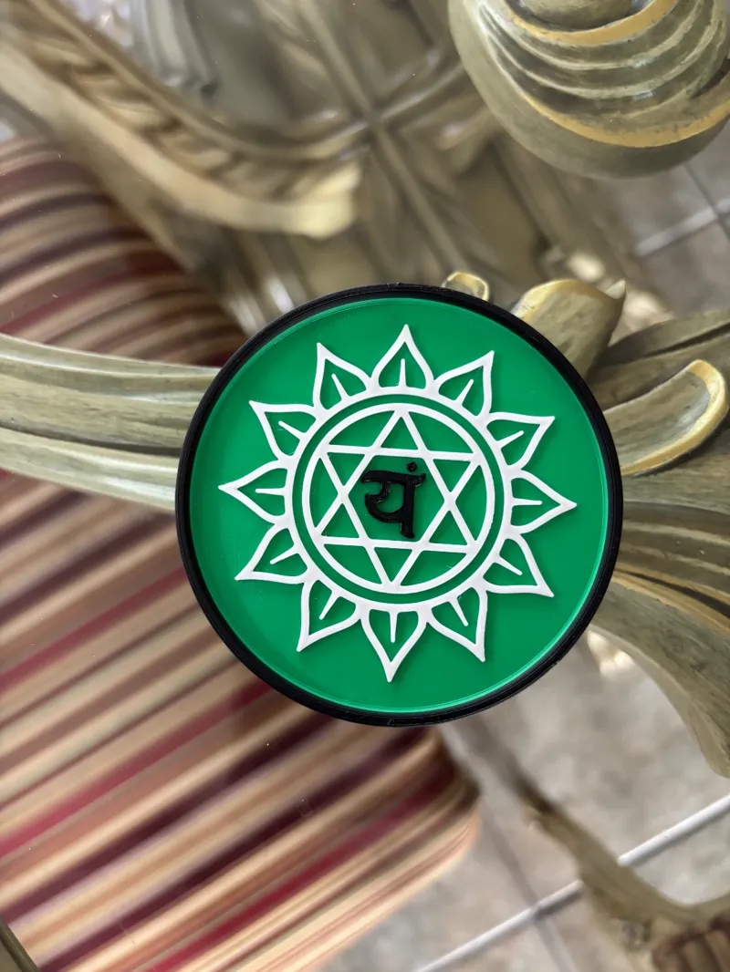 Heart Chakra Glass Mount