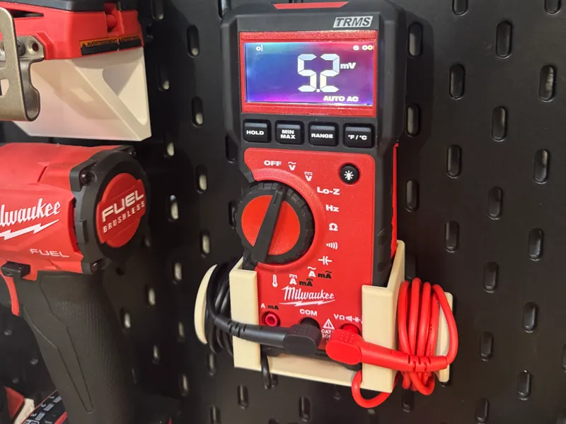 Milwakee Mulitimeter Ikea Skadis mount