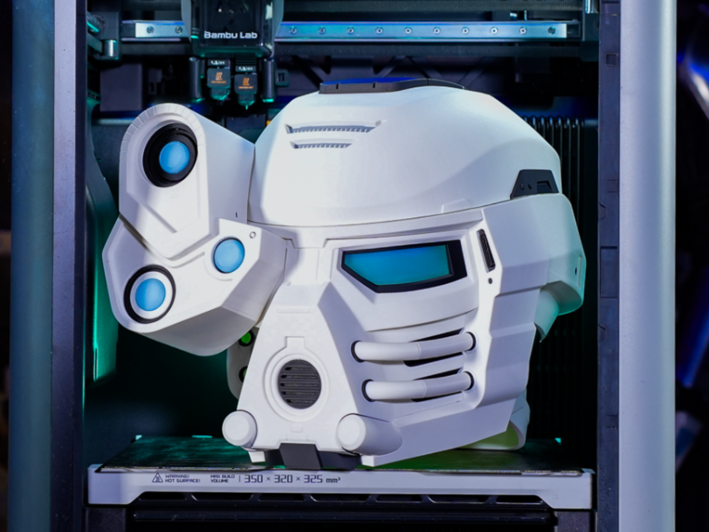 Ice Elemental Spartan Helmet