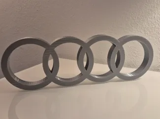 AUDI, die Vier Ringe als Aufsteller Dekoration