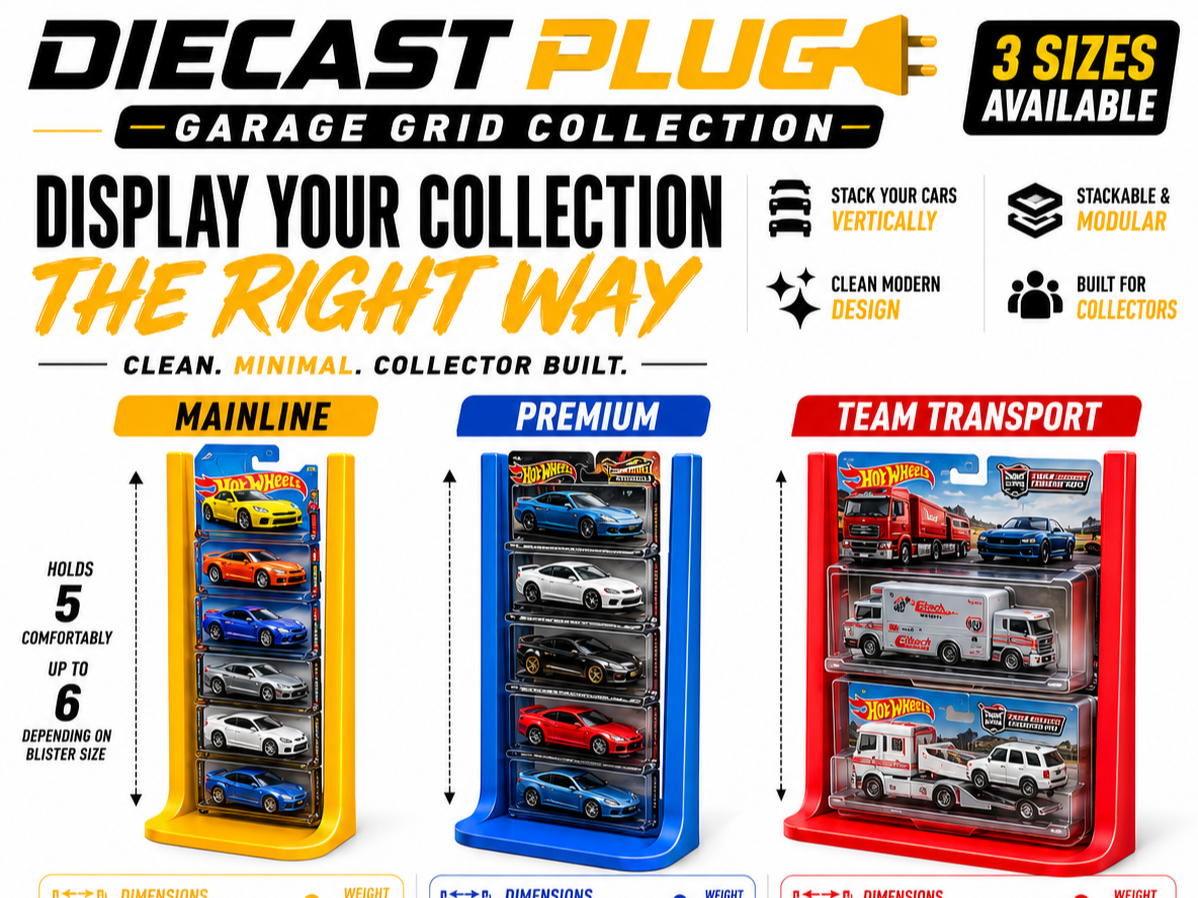 5 Car Mainline, Premium & Transport Stand
