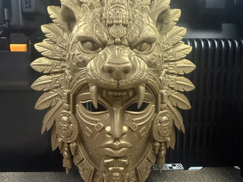 Aztec Jaguar Warrior Mask