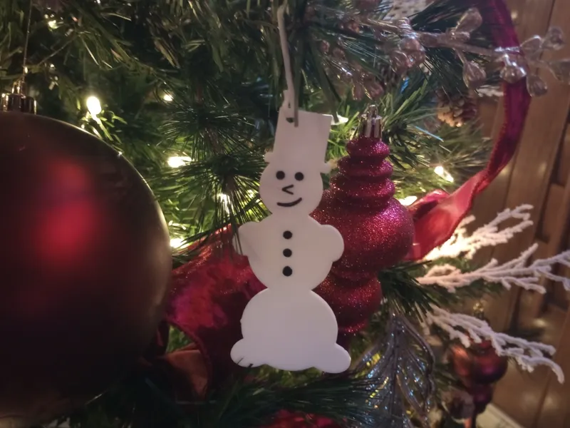 Snowman Kit Card Ornament