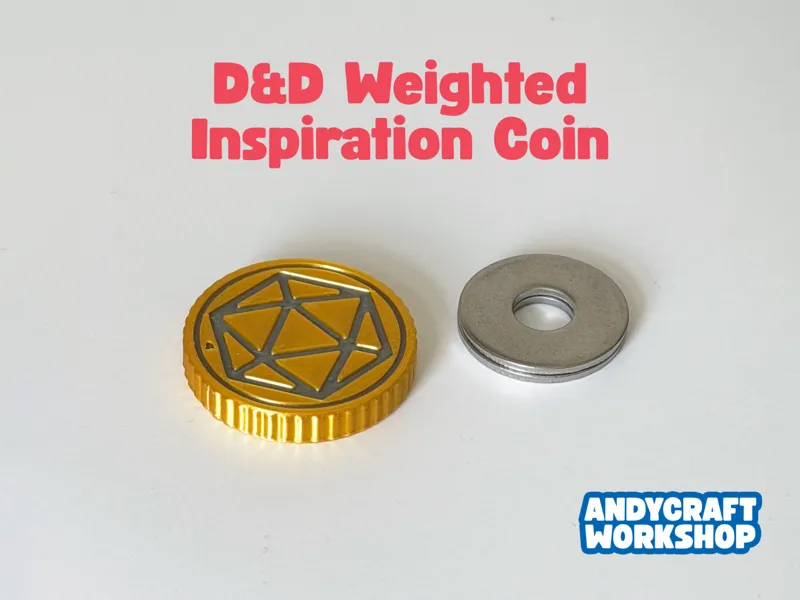 Weighted D&D Inspiration Coin - 30mm Washer Insert