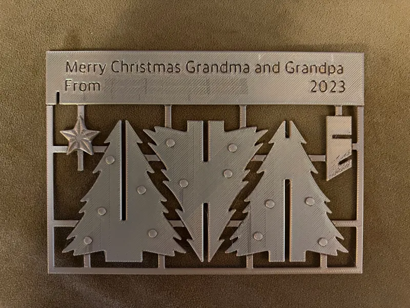 Bambu Studio Editable Christmas Card