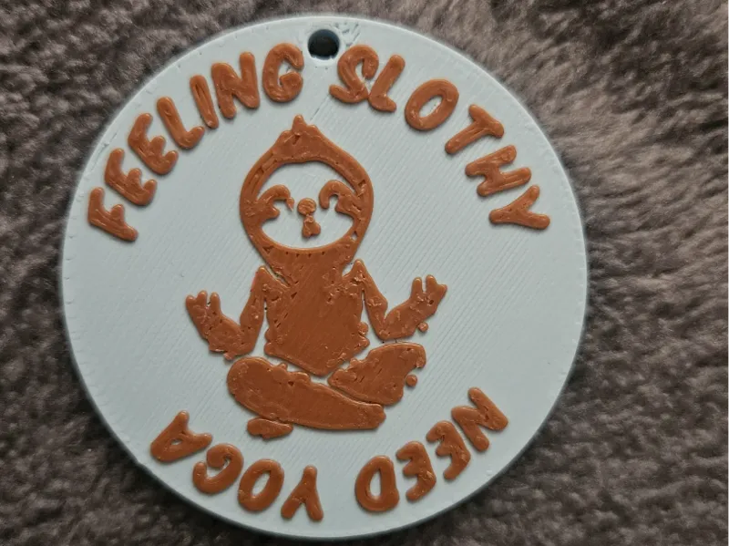 NEED YOGA - SLOTH - KEYCHAIN