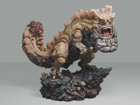 Escenografía en miniatura: Uragaan - Monster Hunter Diorama #039 — referencia de MakerWorld