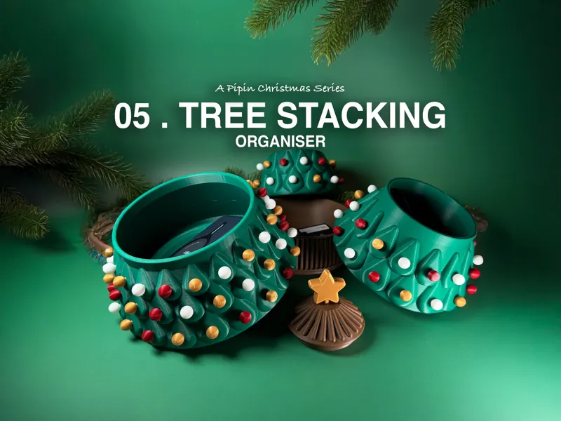 Stacking Container Christmas Tree 05 | Pipin Xmas 
