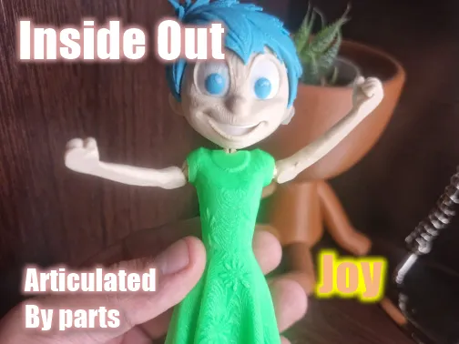 Inside Out - Joy - Articulated Multicolor Print!