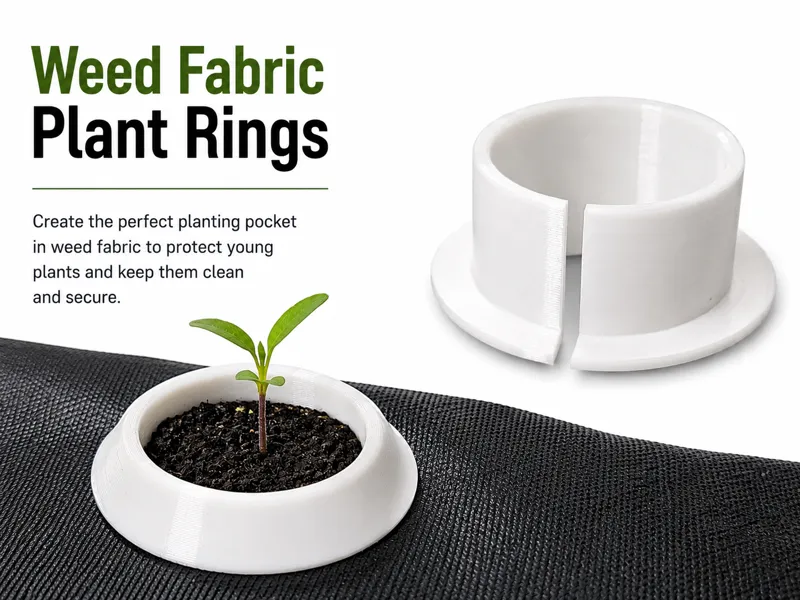 Weed Fabric Plant Rings