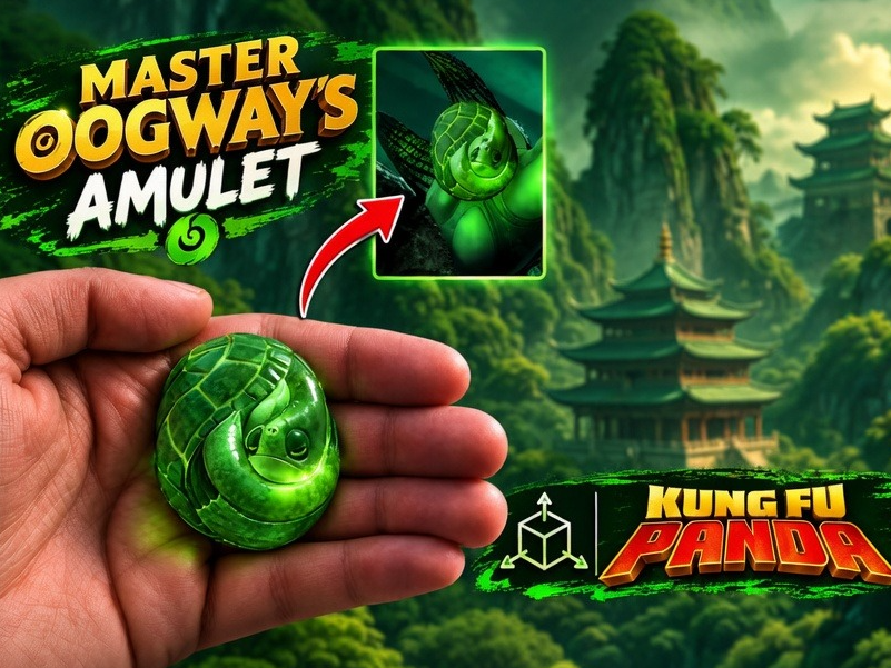 Master Oogway Jade Amulet - Kung Fu Panda 3D model