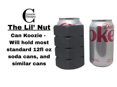 The Lil' Nut 12oz Can Koozie