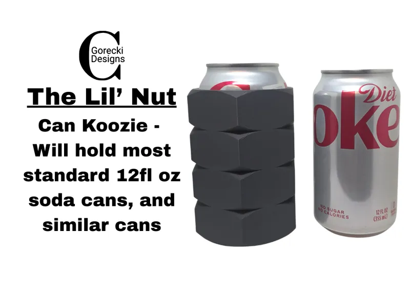 The Lil' Nut 12oz Can Koozie
