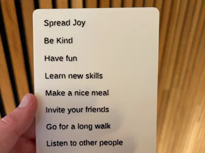 Customizable insert for to-do list frame