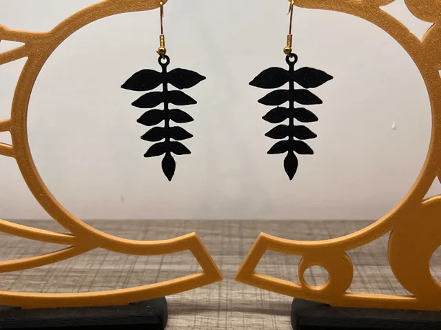 Earrings Leaf #06