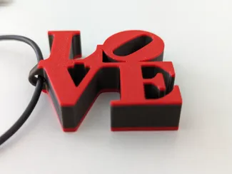 Love pendant keychain