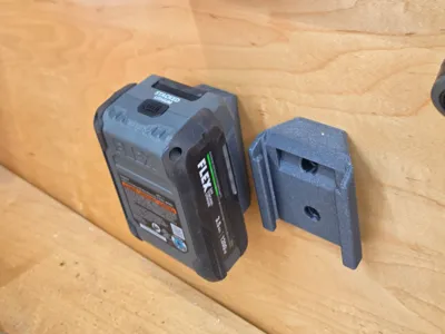 Flex 24v Battery Wall Mount, Angled