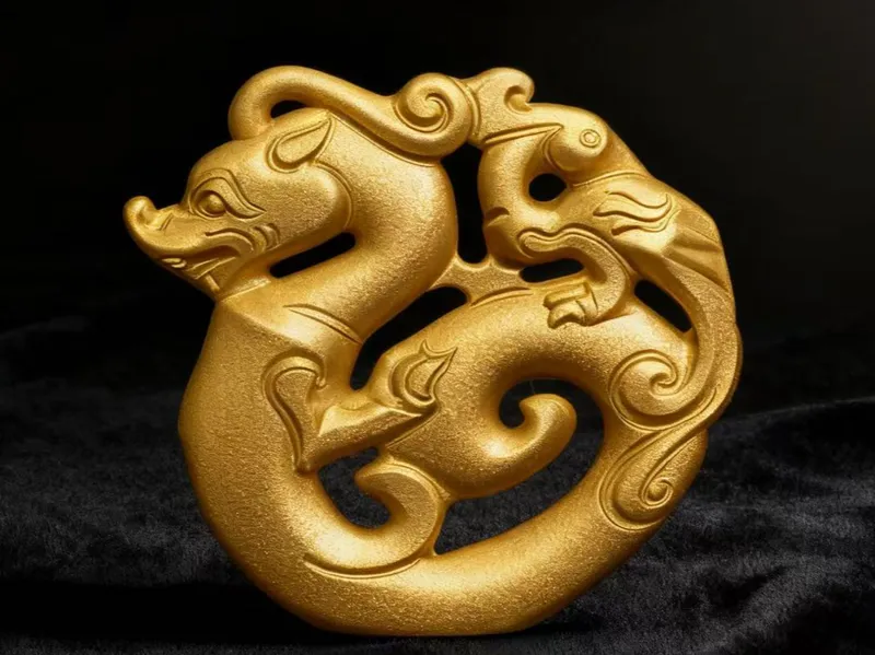 龙凤金佩——龙凤呈祥