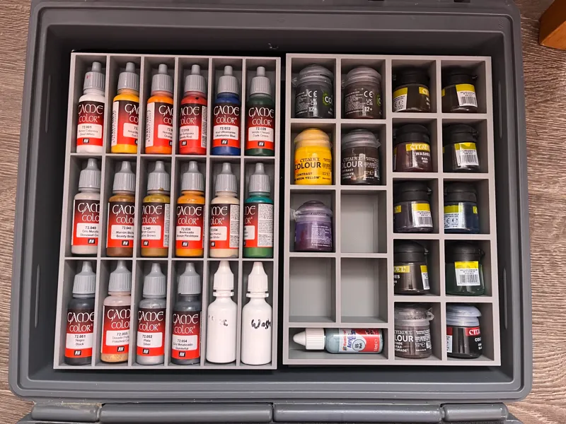 Modular Paint trays for Old Citadel Paint Case