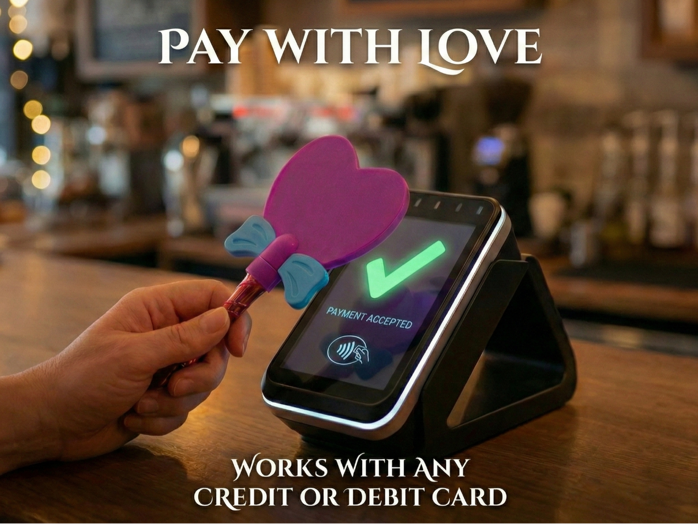 Tap to Pay magic credit card wand - Heart