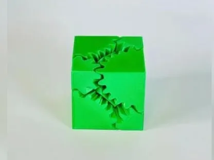 Gear cube fidget