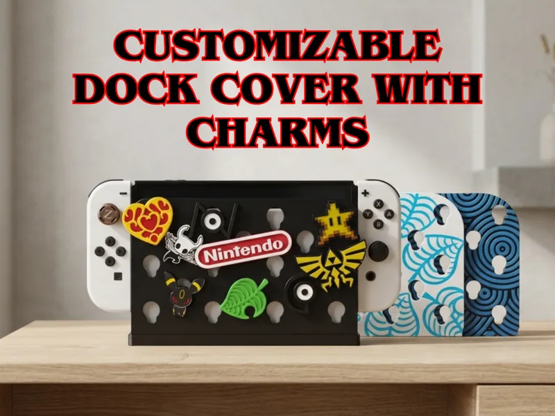 Customizable Dock Cover with Charms for Switch 1