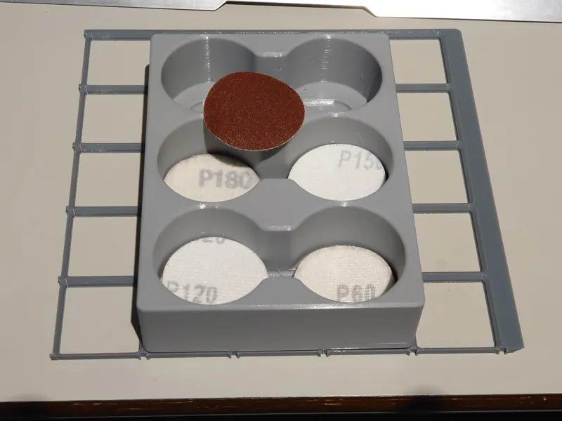 50 mm sanding disk storage Gridfinity
