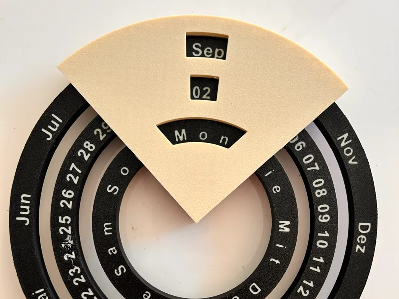 Ewiger Kalender Modernes Design praktische Funktio